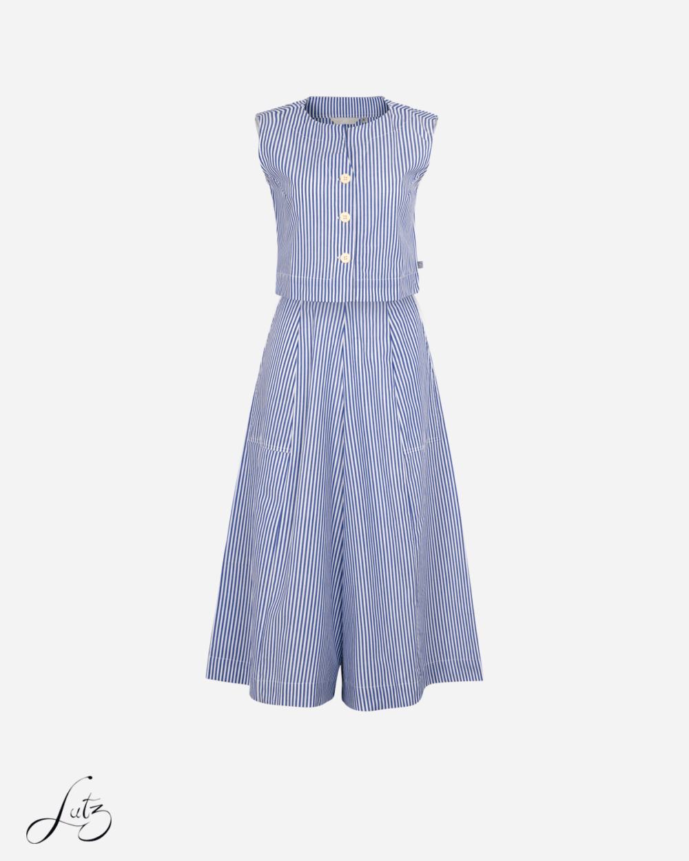 Set Đồ Nữ Kẻ Sọc Thanh Lịch