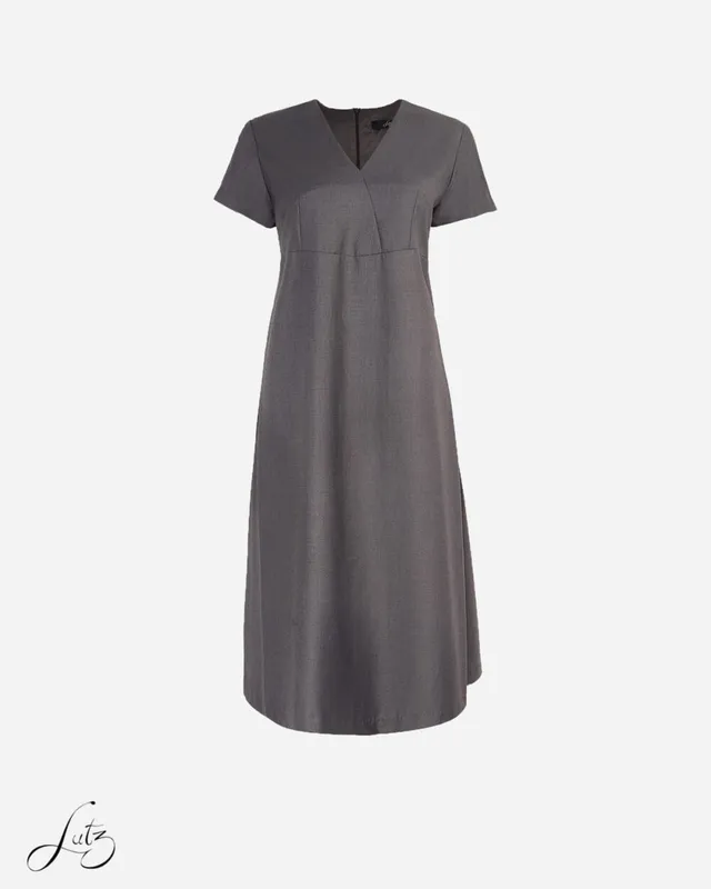 Đầm Công Sở Cổ Chữ V Dáng Suôn