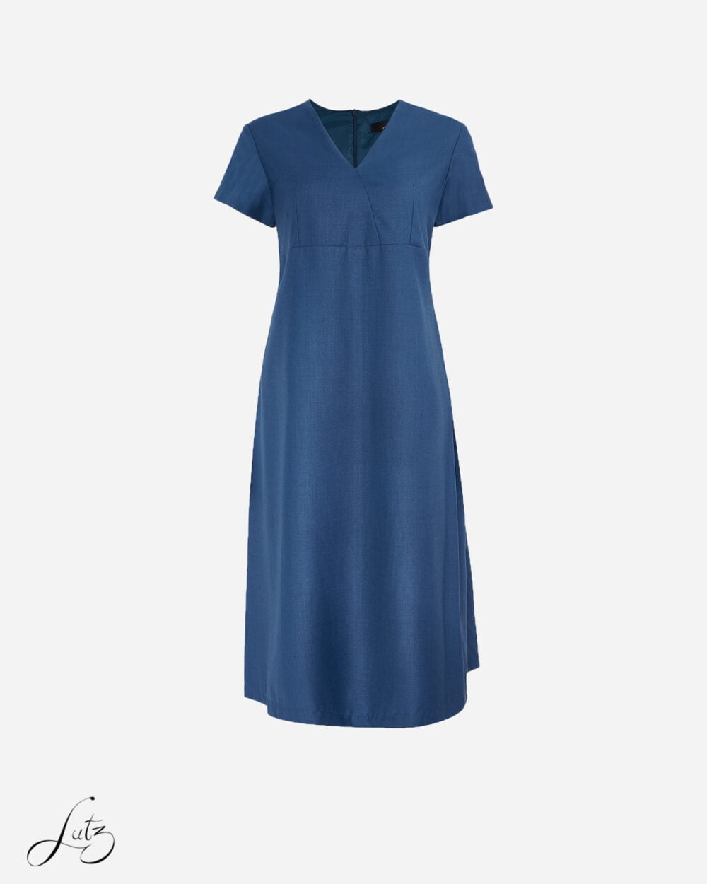 Đầm Công Sở Cổ Chữ V Dáng Suôn