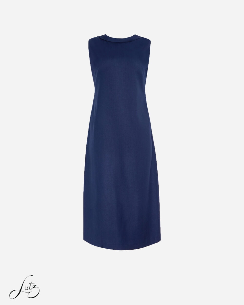 Đầm Công Sở Dáng Suôn Navy