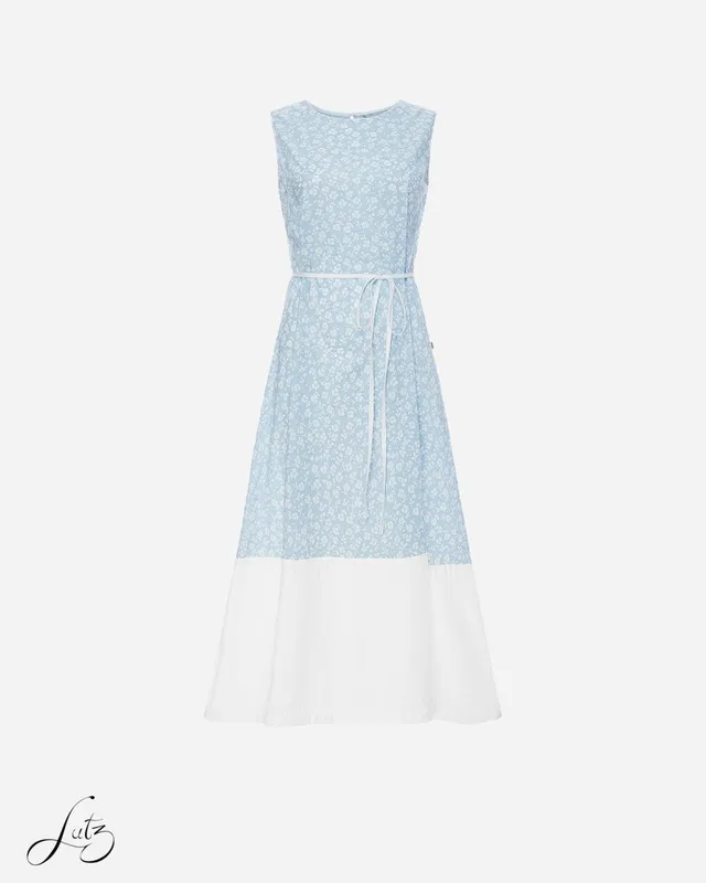 Đầm Midi Floral Dáng Suôn