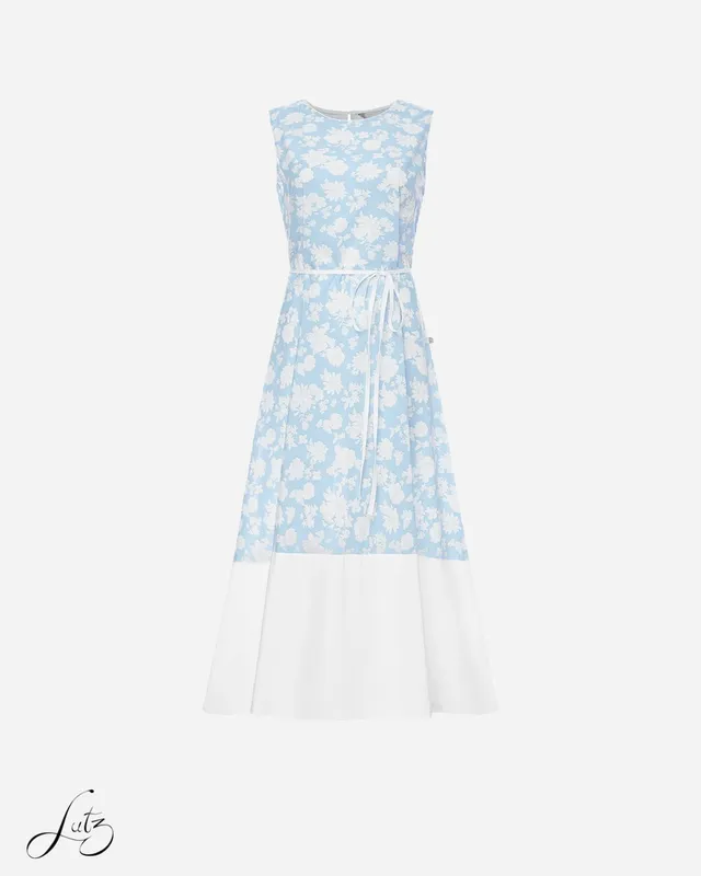 Đầm Midi Floral Dáng Suôn