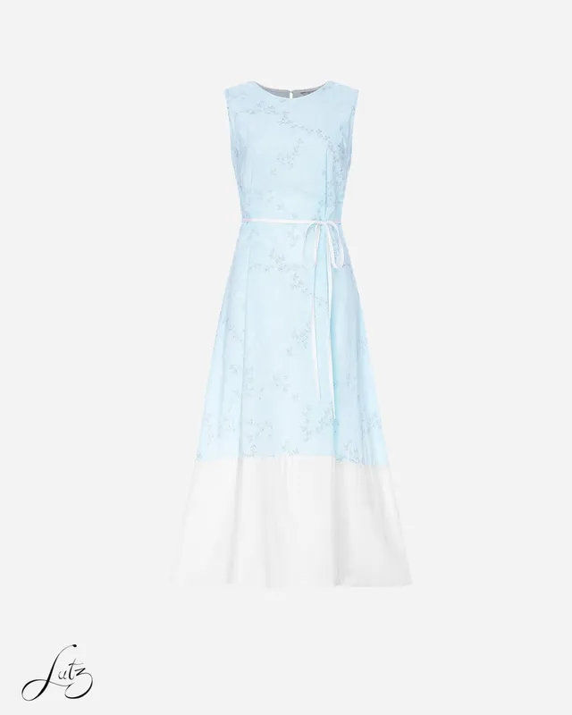 Đầm Midi Floral Dáng Suôn