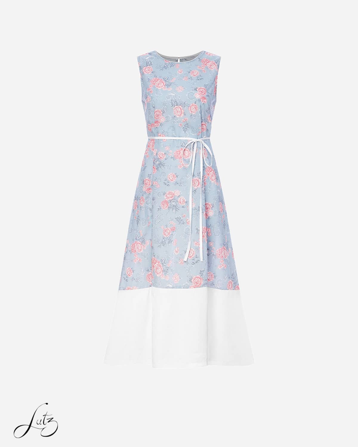 Đầm Midi Floral Dáng Suôn