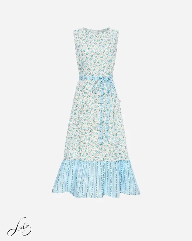 Đầm Midi Floral Dáng Suôn