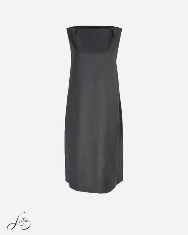 Đầm Nữ Pleated Neck Shift Dress